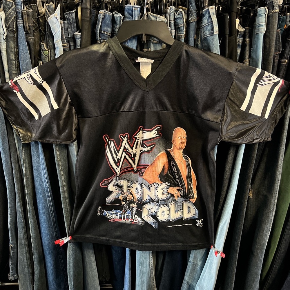 1999 WWF Stone Cold Vintage Jersey.  Very Rare!  Small